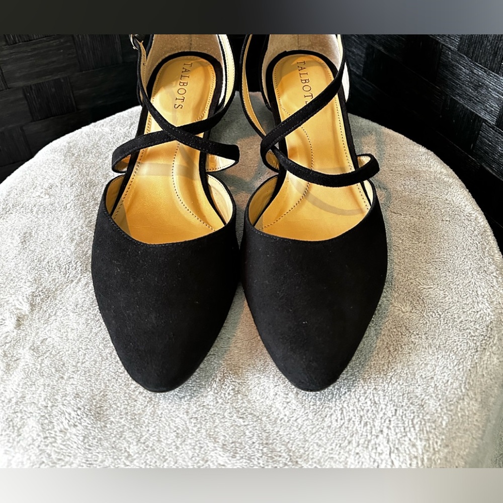 Talbots Black Laney Criss Cross